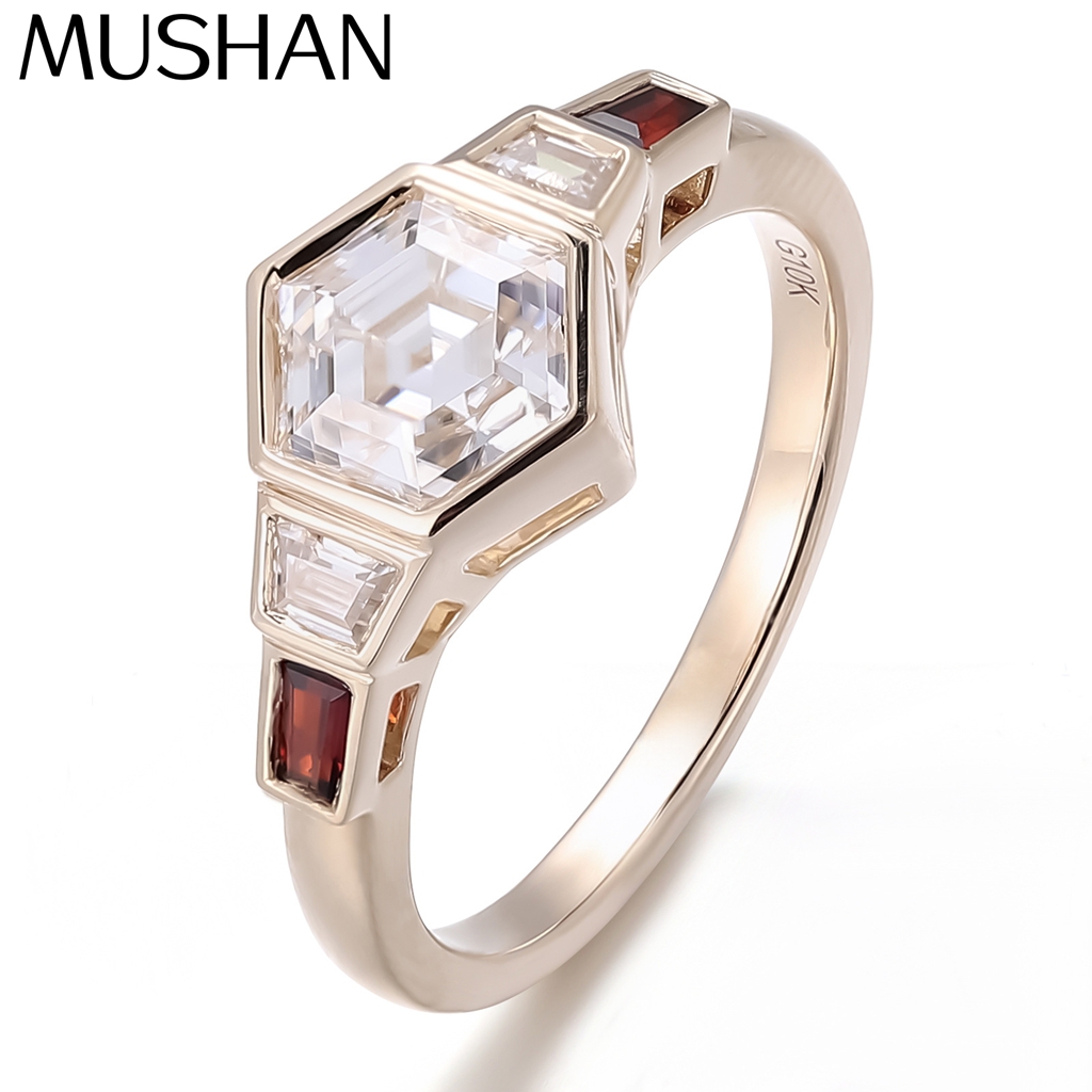 Moissanite Ring - MUSHAN Custom Jewelry 10k 14k 18k