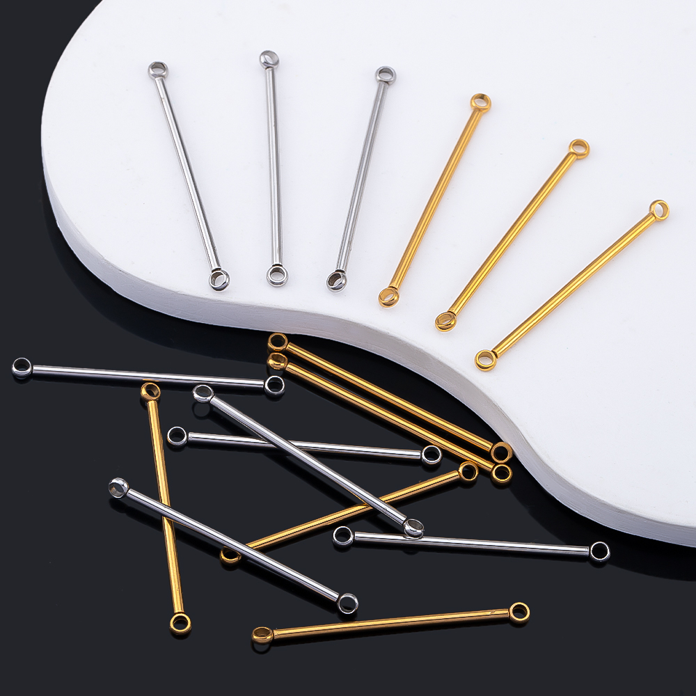 Hoop Earrings - 10 Pieces of Stainless Steel Double
