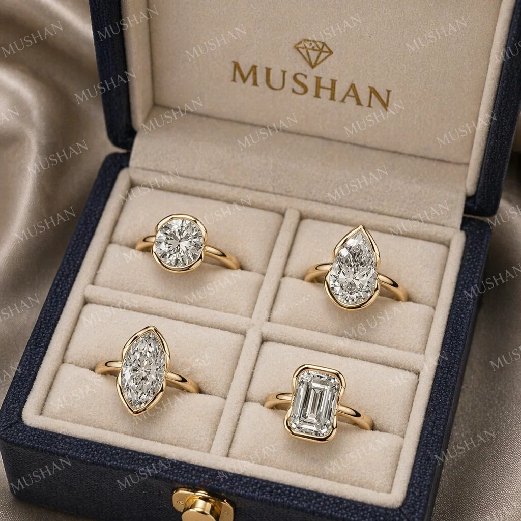 Moissanite Ring - MUSHAN Luxury MST Jewelry 925 Sterling