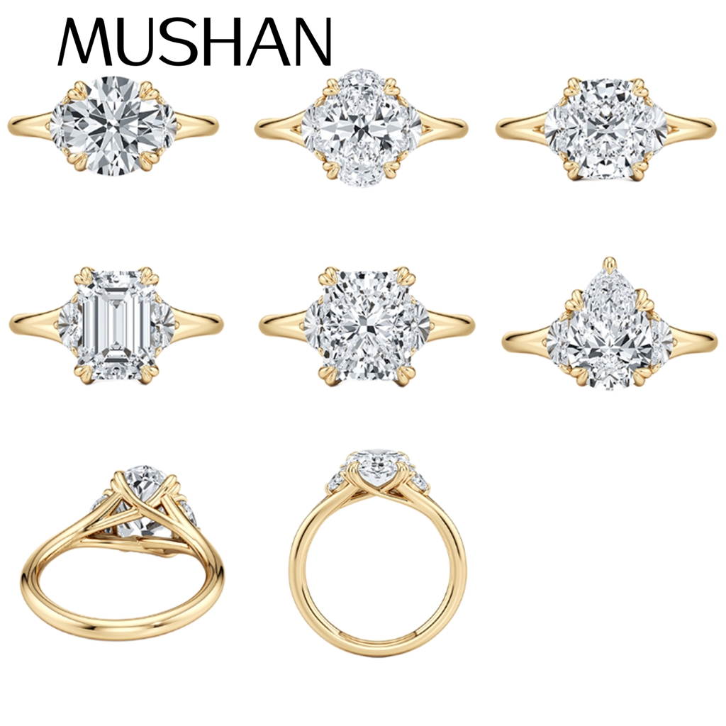 Moissanite Ring - MUSHAN Custom Jewelry 925 Sterling Silver