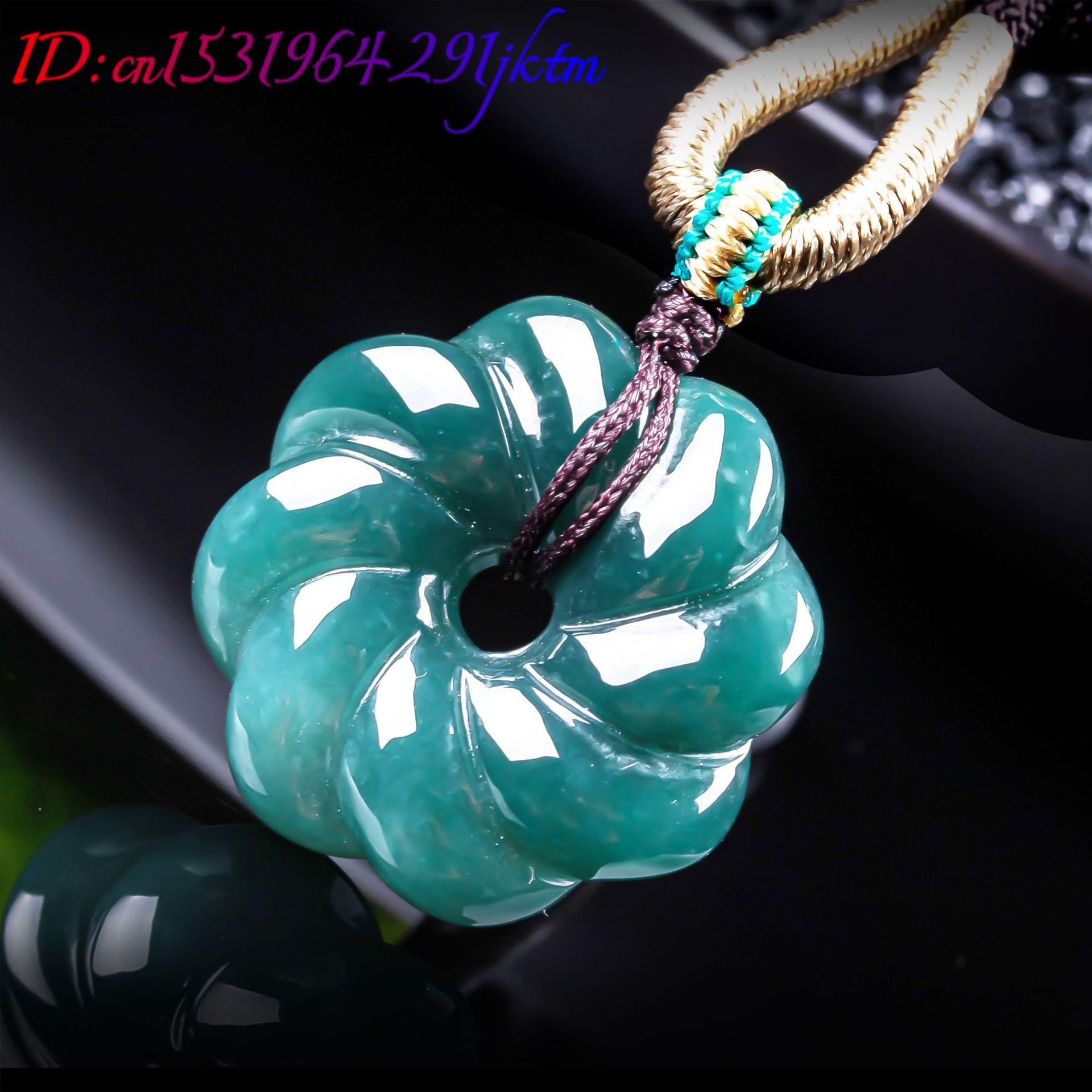 Natural Burmese Jadeite Flower - Necklace Pendant 评论和价格