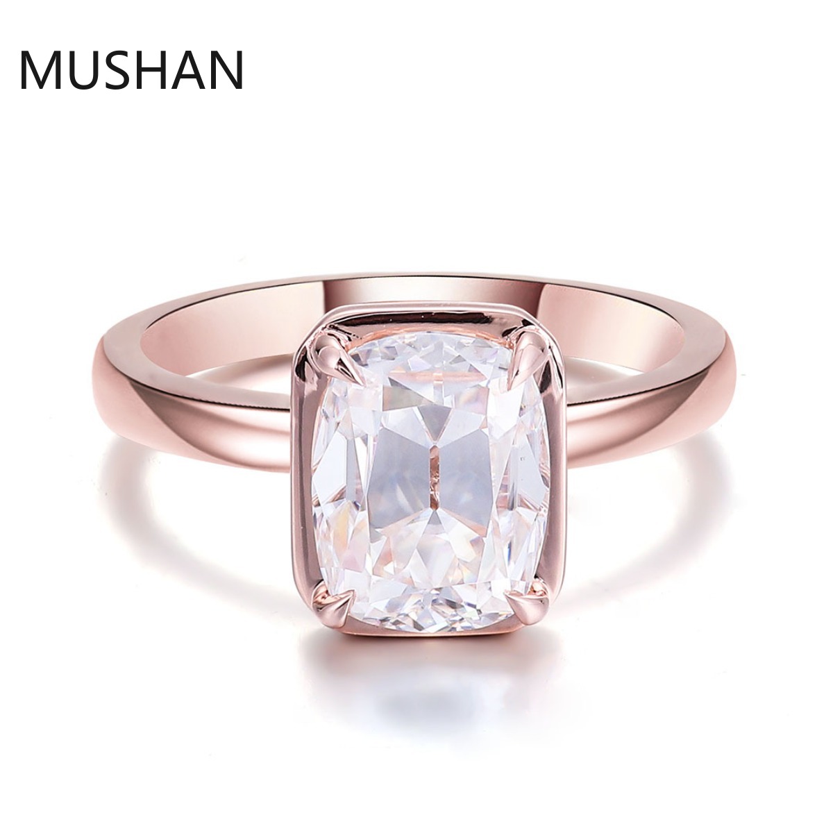 MUSHAN Luxury Custom 14K 18K G - Moissanite Ring 评论和价格