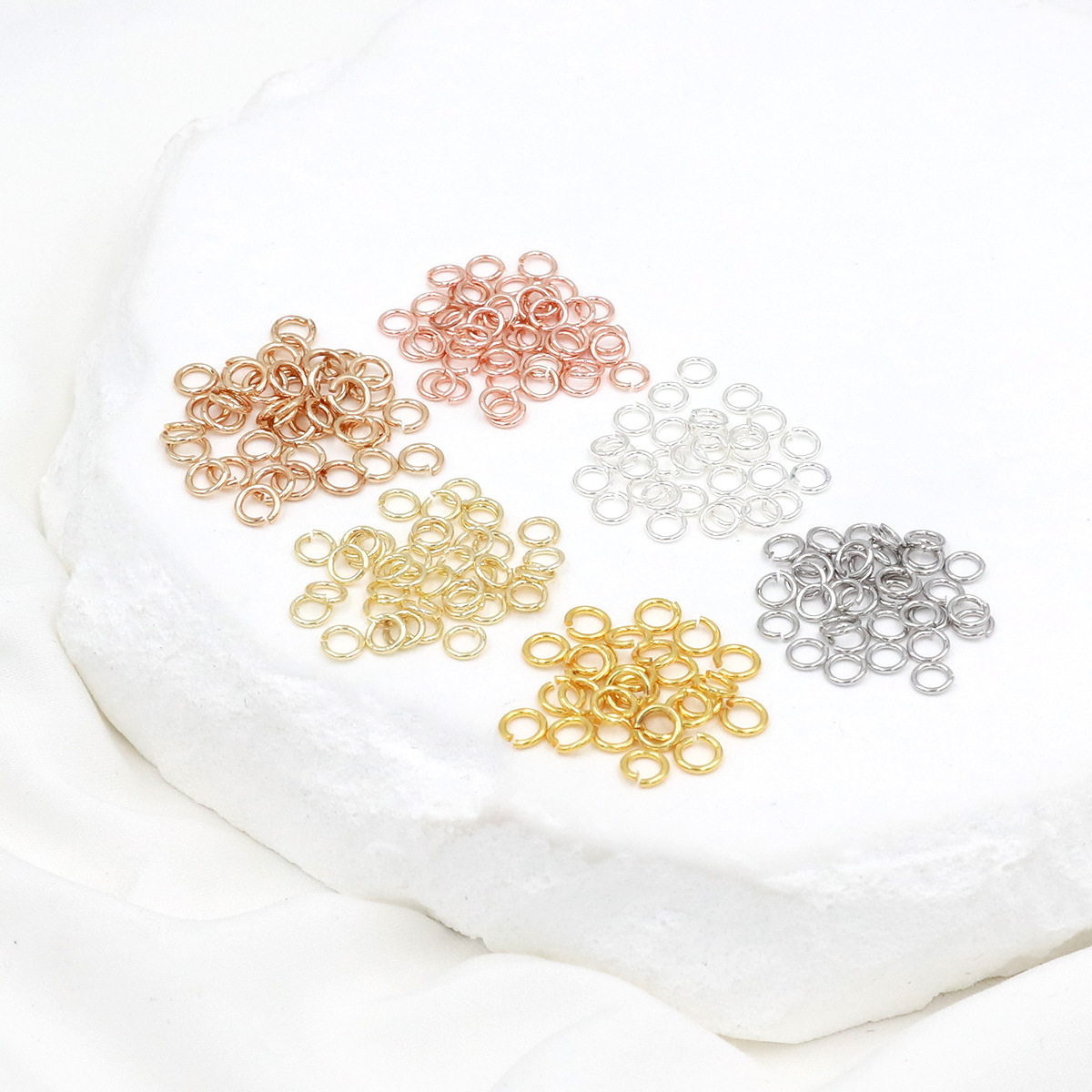 A Pack 925 Silver Open Jump Ri - Hoop Earrings 评论和价格