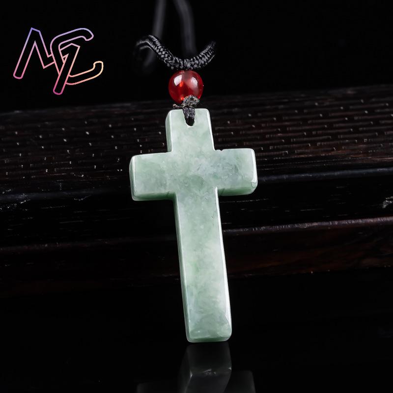 Myanmar Jadeite Cross Pendant  - Necklace Pendant 评论和价格