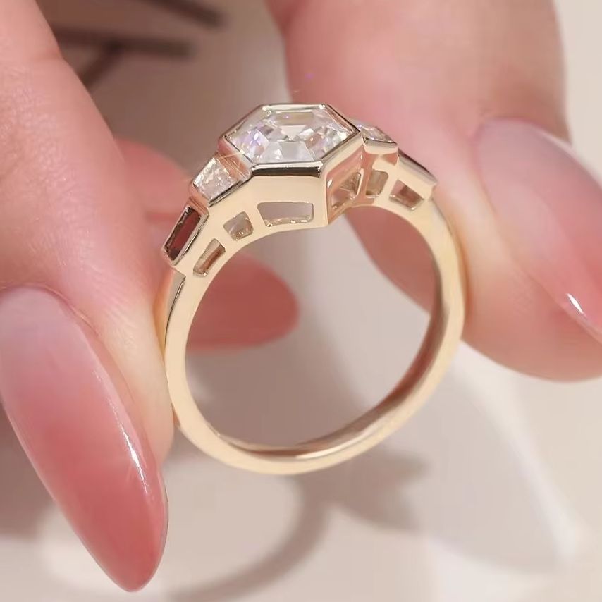 MUSHAN Custom Jewelry 10k 14k  - Moissanite Ring 评论和价格