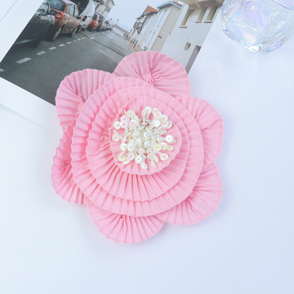 Vintage Pleated Rose Flower Br - Vintage Brooch Pin 评论和价格