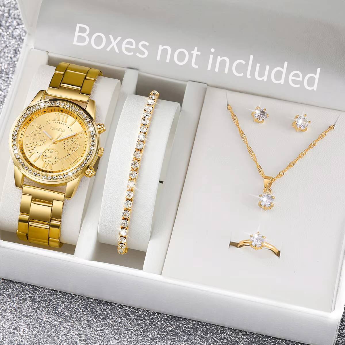 6PCS/Set Fashion Rhinestone Wo - Jewels On Watches 评论和价格