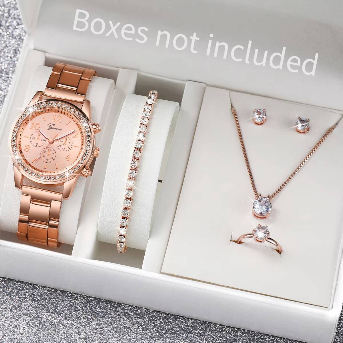 6PCS/Set Fashion Rhinestone Wo - Jewels On Watches 评论和价格