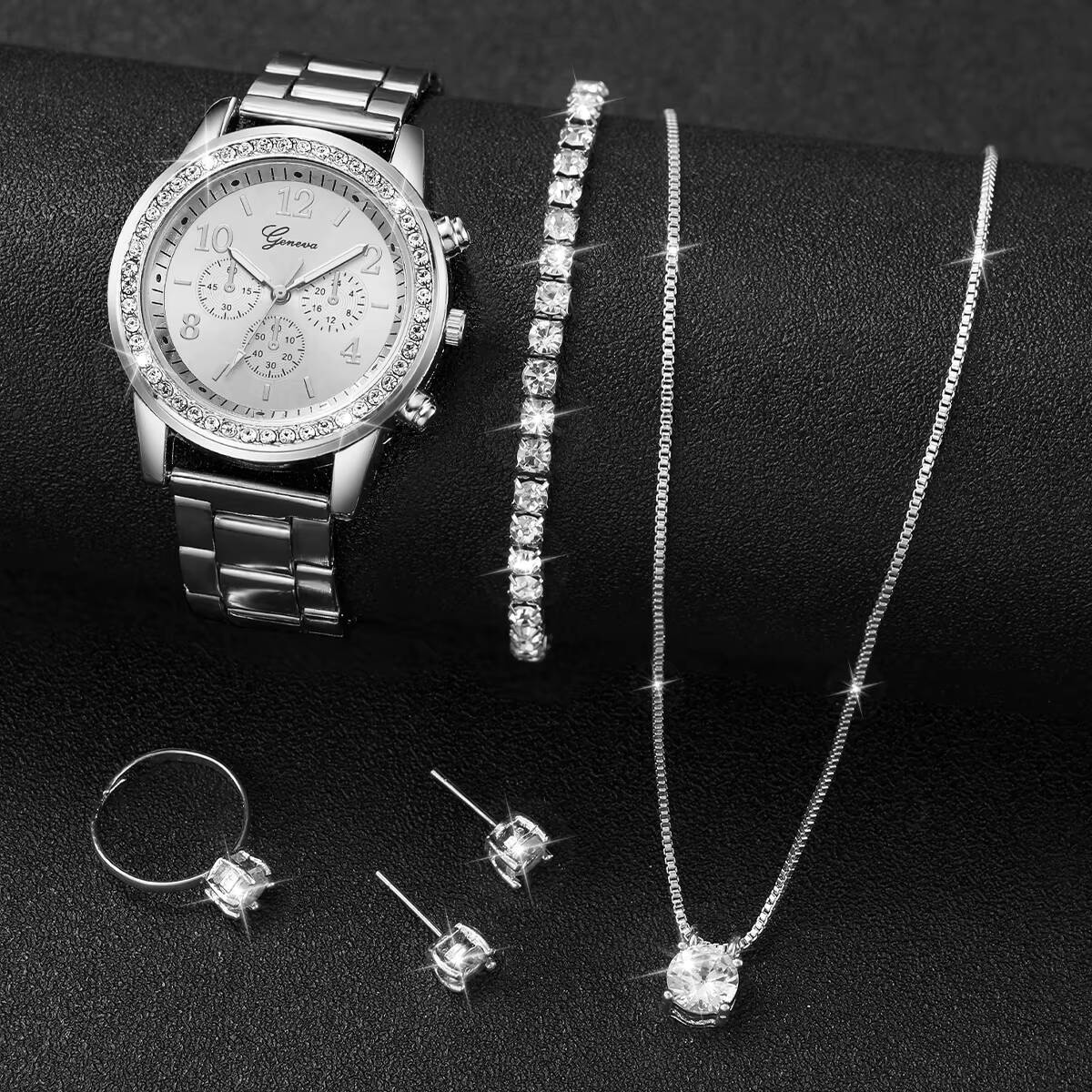 6PCS/Set Fashion Rhinestone Wo - Jewels On Watches 评论和价格