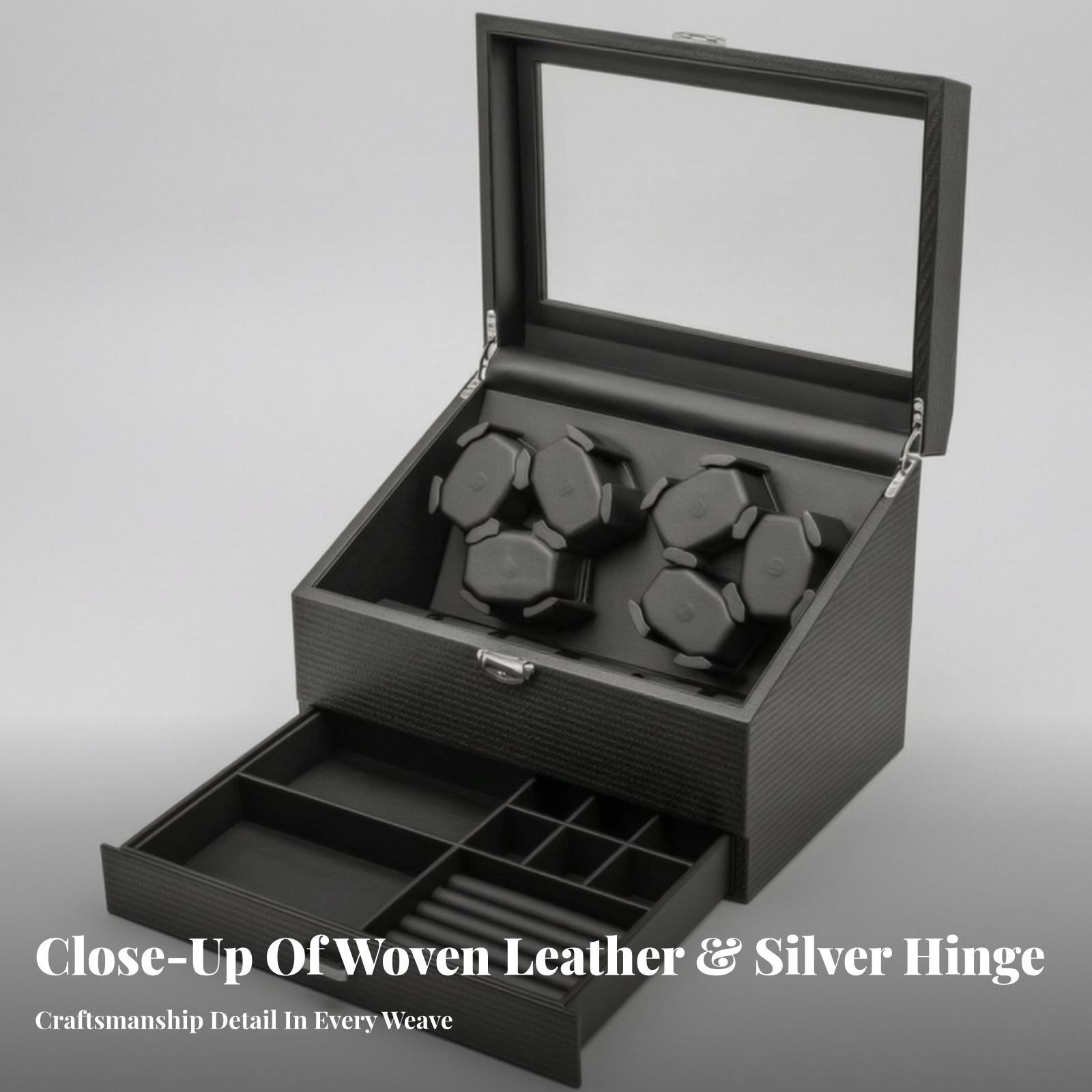 Elegant Black Watch Winder wit - Jewelry Watches Men 评论和价格