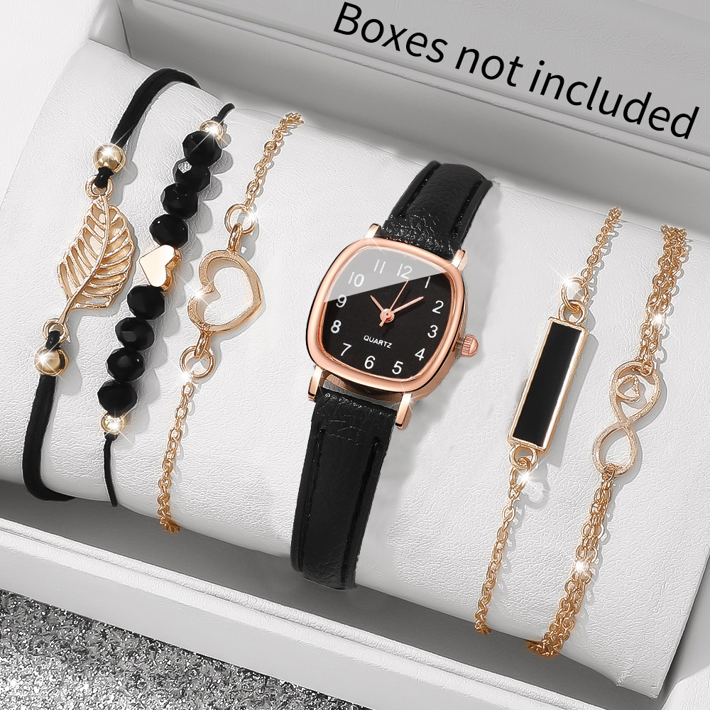 6Pcs  Quartz Watch & Jewelry S - Jewels On Watches 评论和价格