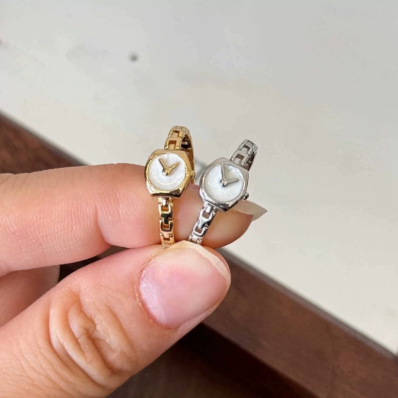 Unique Watch Shaped Opening Ri - Minimalist Ring Stackable 评论和价格