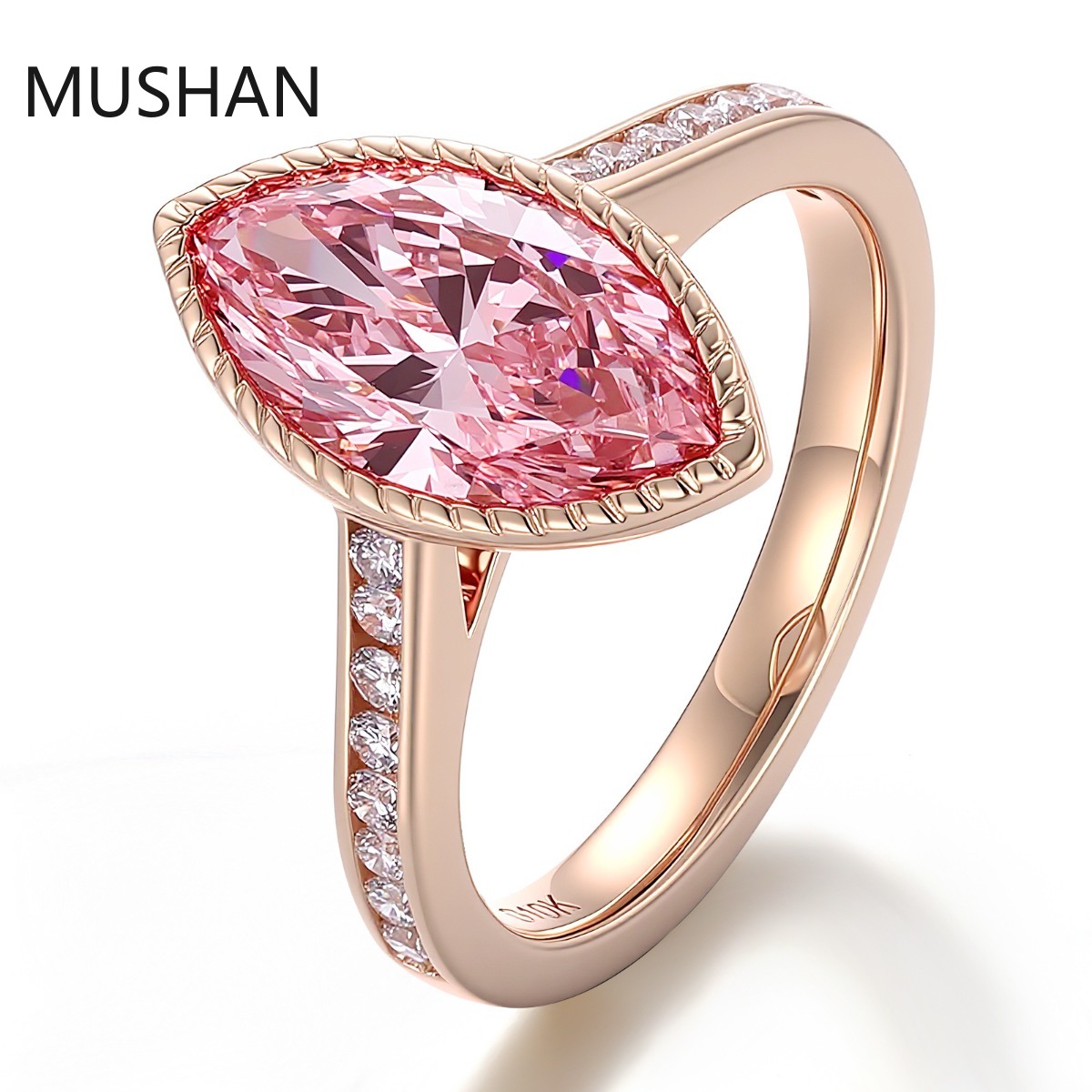 MUSHAN Luxury Custom 14K 18K G - Moissanite Ring 评论和价格