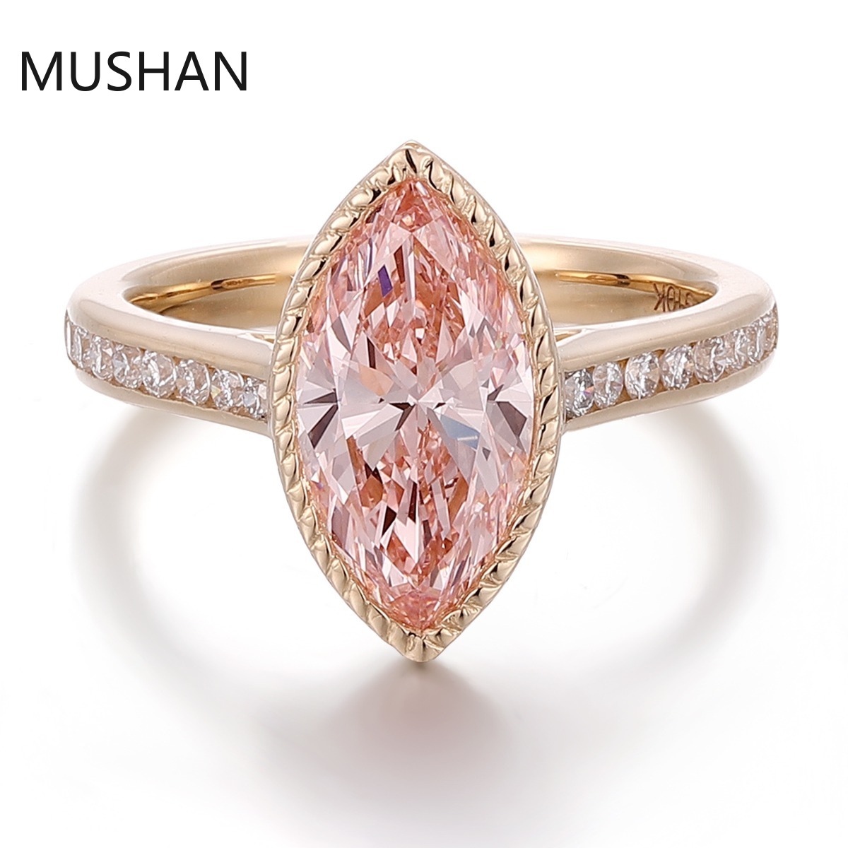 MUSHAN Luxury Custom 14K 18K G - Moissanite Ring 评论和价格