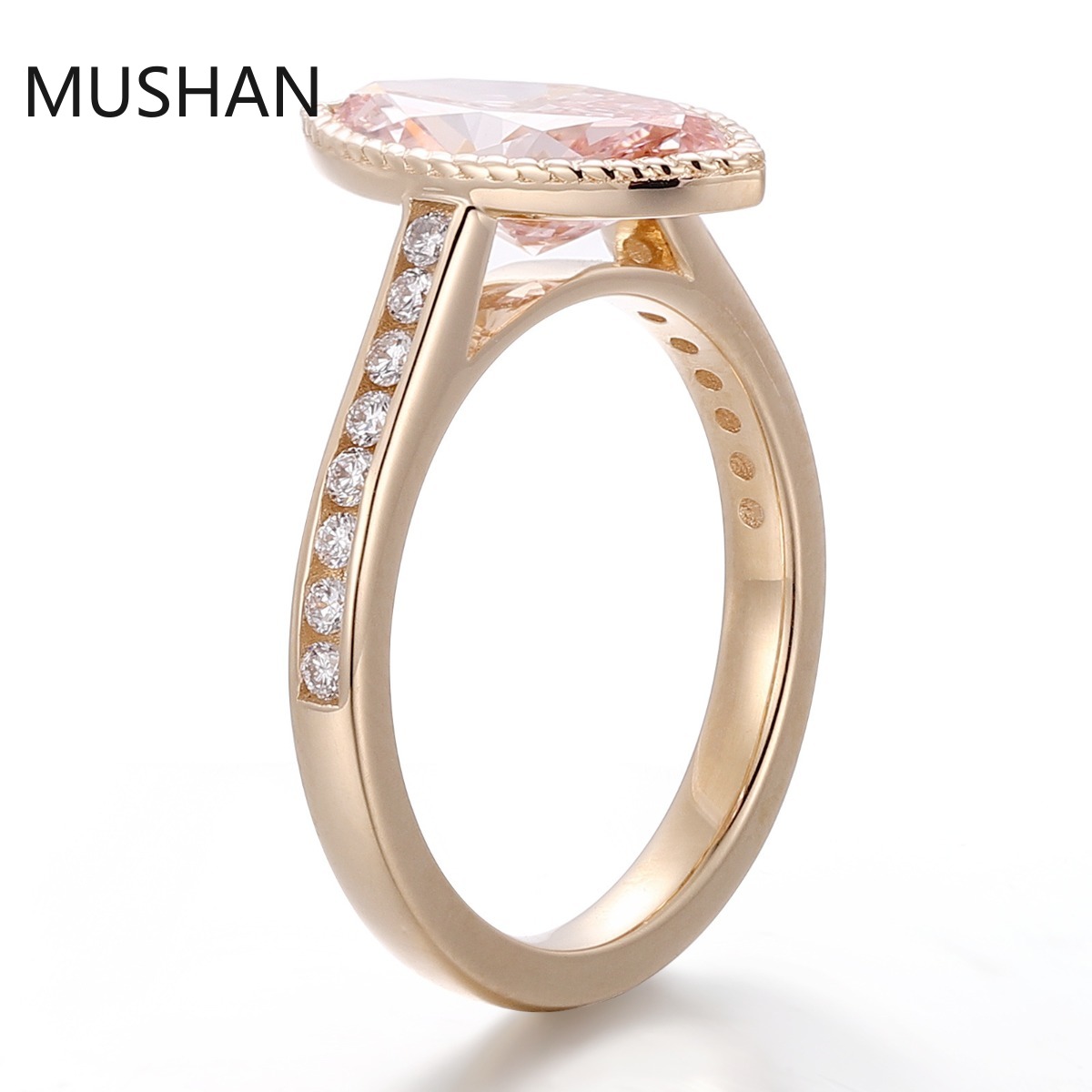 MUSHAN Luxury Custom 14K 18K G - Moissanite Ring 评论和价格