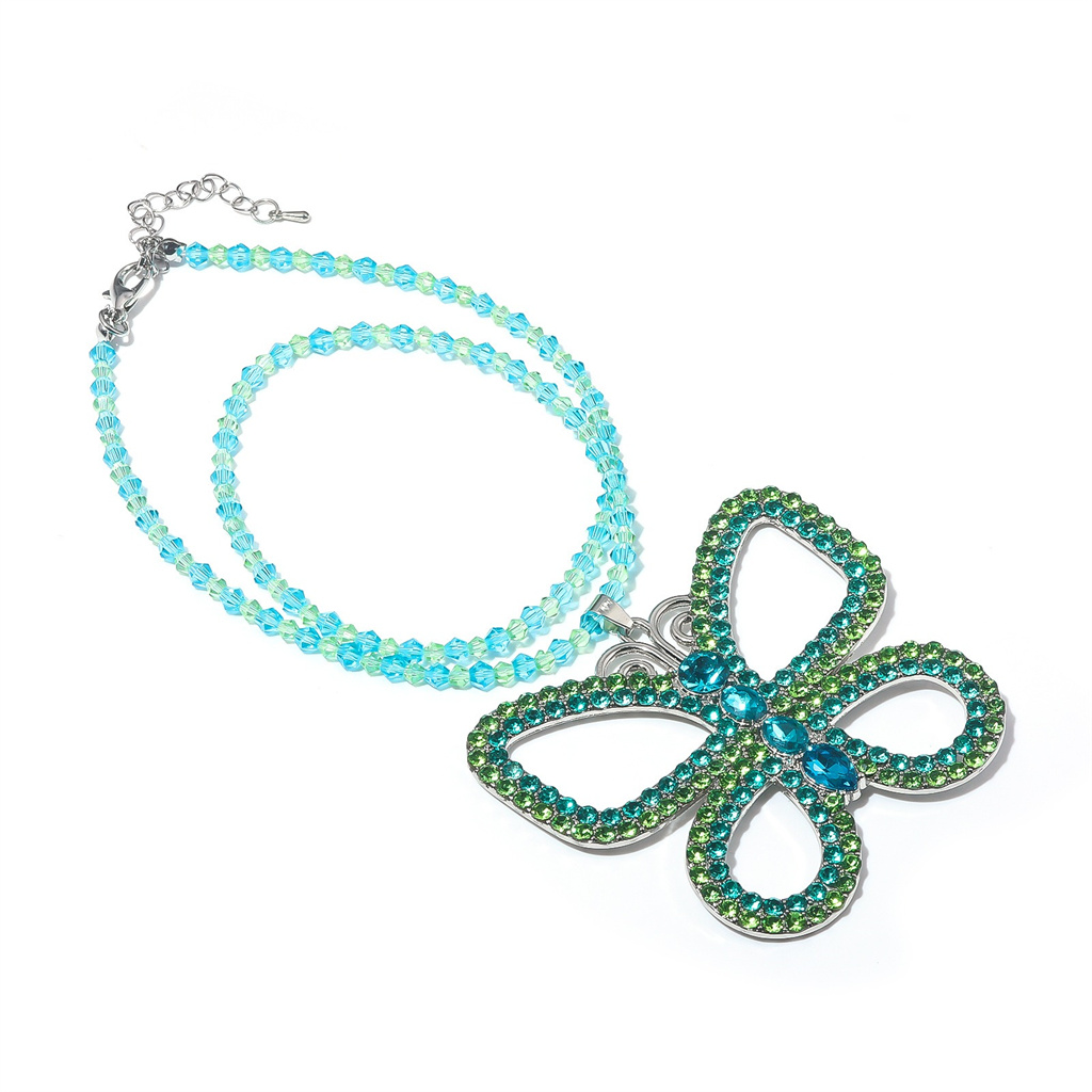 Suddenly 30 Jenna Exaggerated  - Butterfly Pendant Necklace 评论和价格