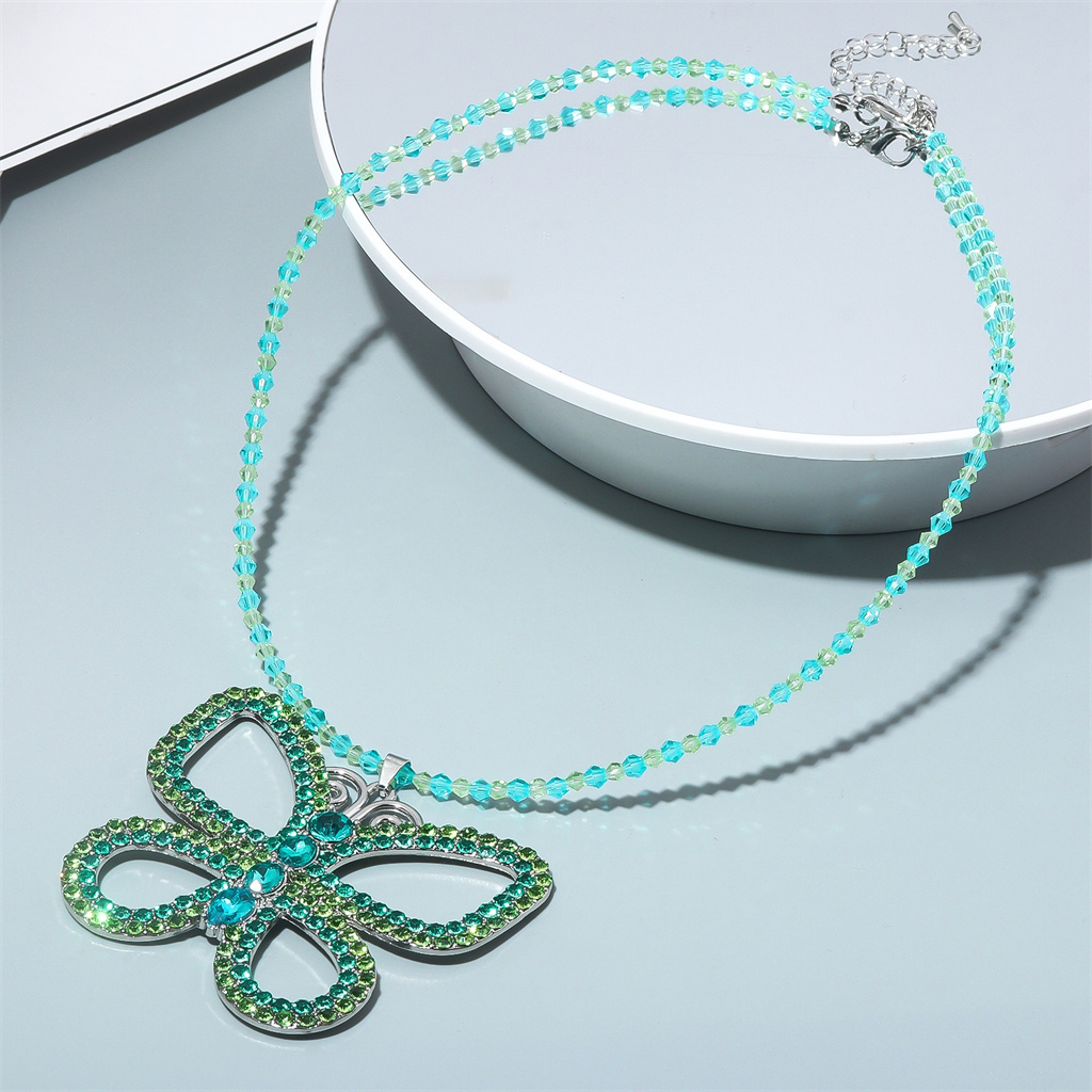 Suddenly 30 Jenna Exaggerated  - Butterfly Pendant Necklace 评论和价格