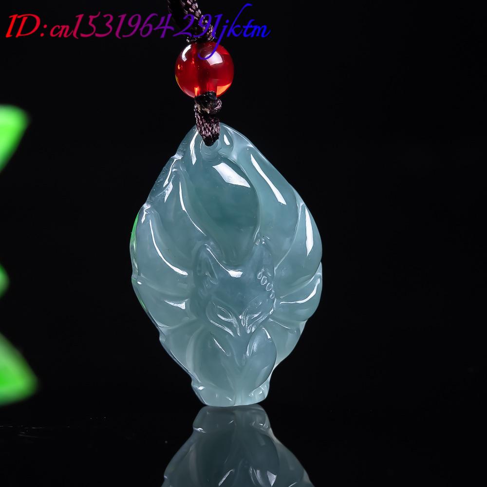 Natural Burmese Jadeite Fox Pe - Necklace Pendant 评论和价格