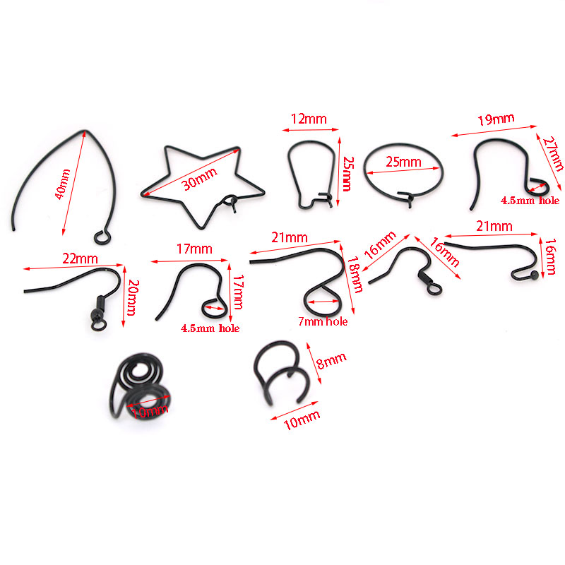 30-10Pcs Stainless Steel Earri - Hoop Earrings 评论和价格