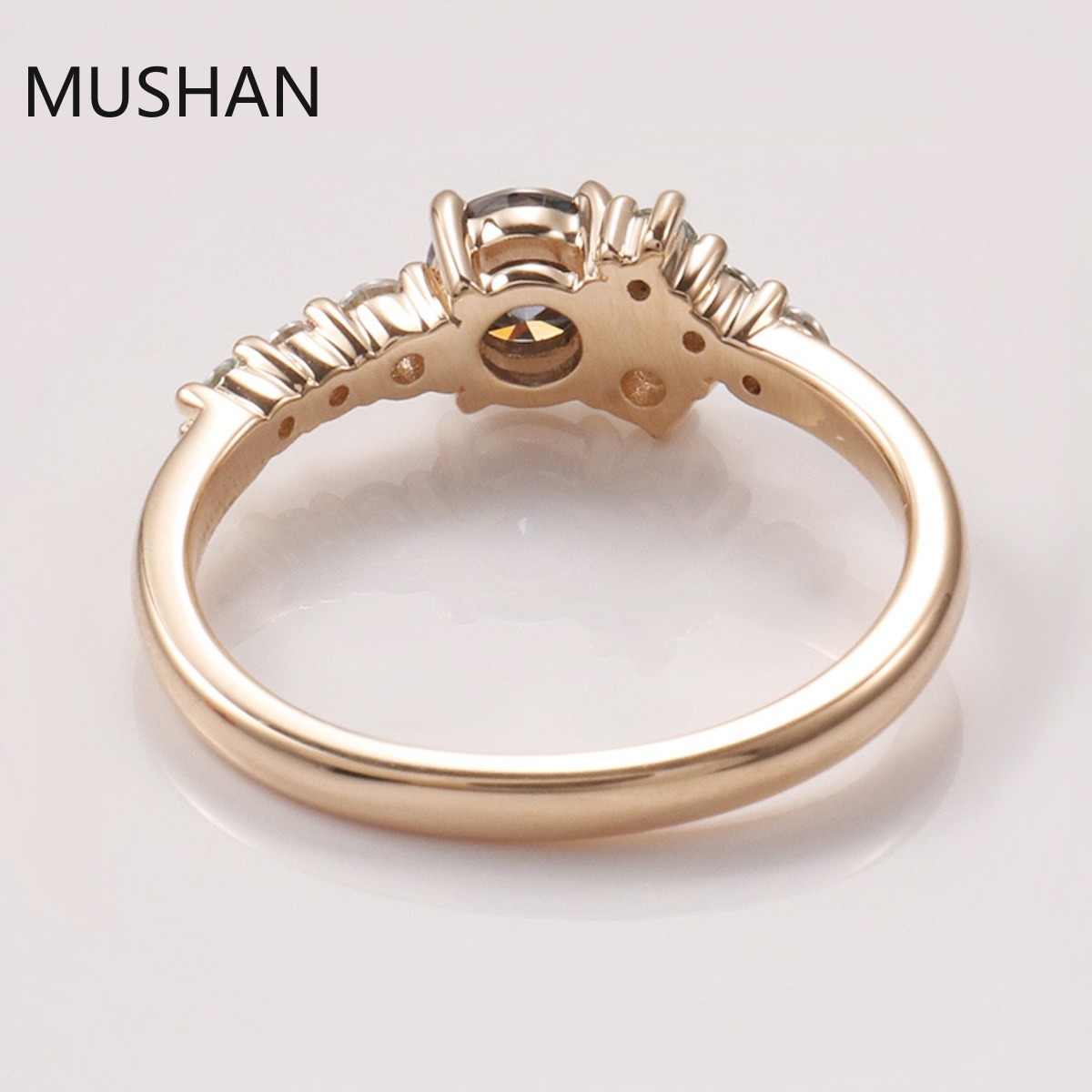 MUSHAN Luxury Custom 14K 18K G - Moissanite Ring 评论和价格