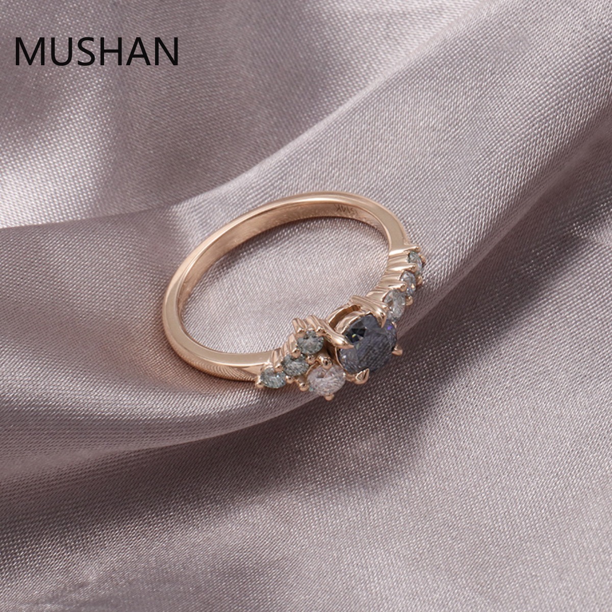 MUSHAN Luxury Custom 14K 18K G - Moissanite Ring 评论和价格