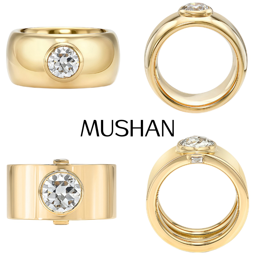 MUSHAN Custom Jewelry 925 Ster - Moissanite Ring 评论和价格