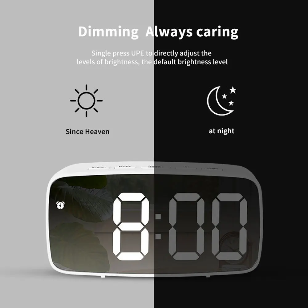 Acrylic Mirror Alarm Clock Ele - Moments Watches & Jewelry Burlington Reviews 评论和价格