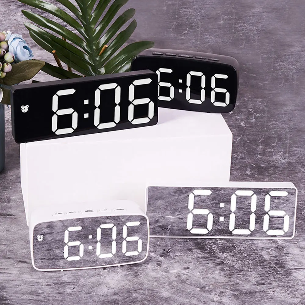 Acrylic Mirror Alarm Clock Ele - Moments Watches & Jewelry Burlington Reviews 评论和价格