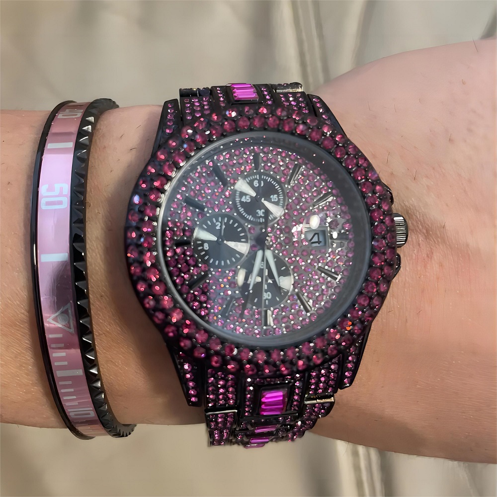 Hot Sell Red Ice Watch For Men - Jewelry Watches Men 评论和价格