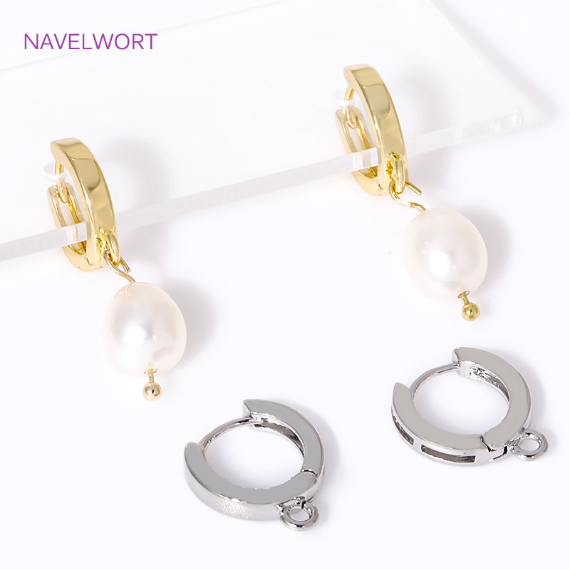 Luxury 18K Gold Plated Brass R - Hoop Earrings 评论和价格