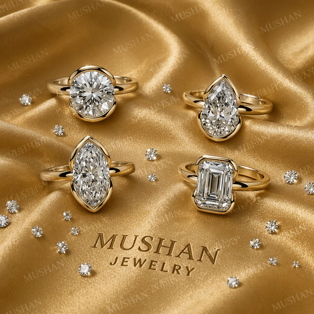 MUSHAN Luxury MST Jewelry 925  - Moissanite Ring 评论和价格