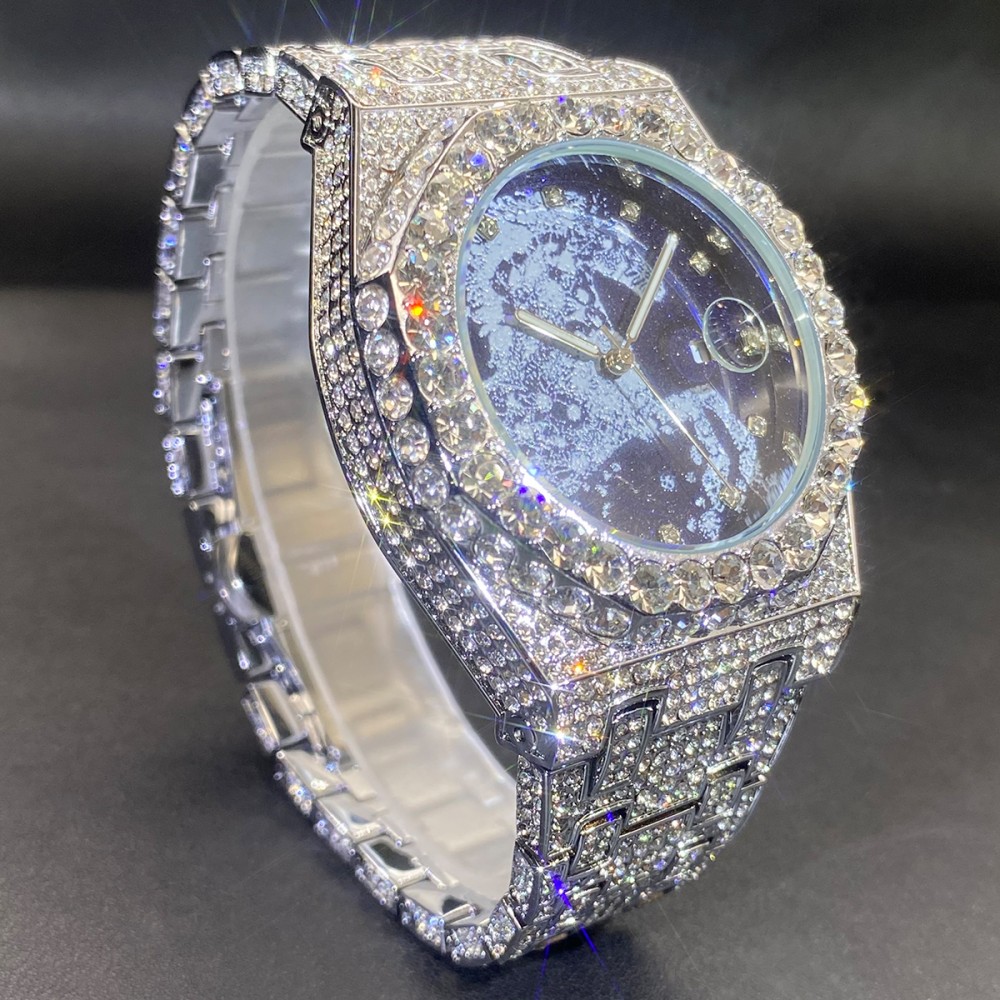 2026 Hip Hop Mens Quartz Watch - Jewelry Watches Men 评论和价格