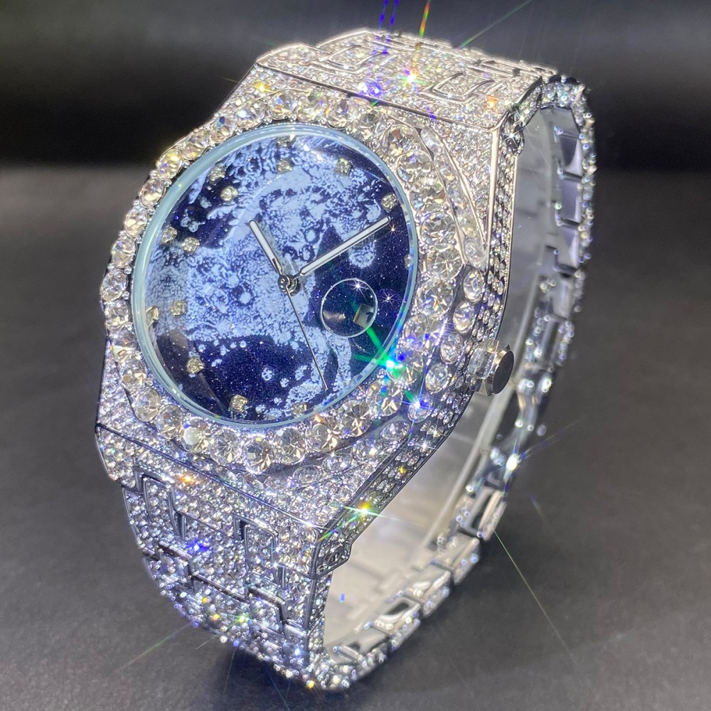 2026 Hip Hop Mens Quartz Watch - Jewelry Watches Men 评论和价格