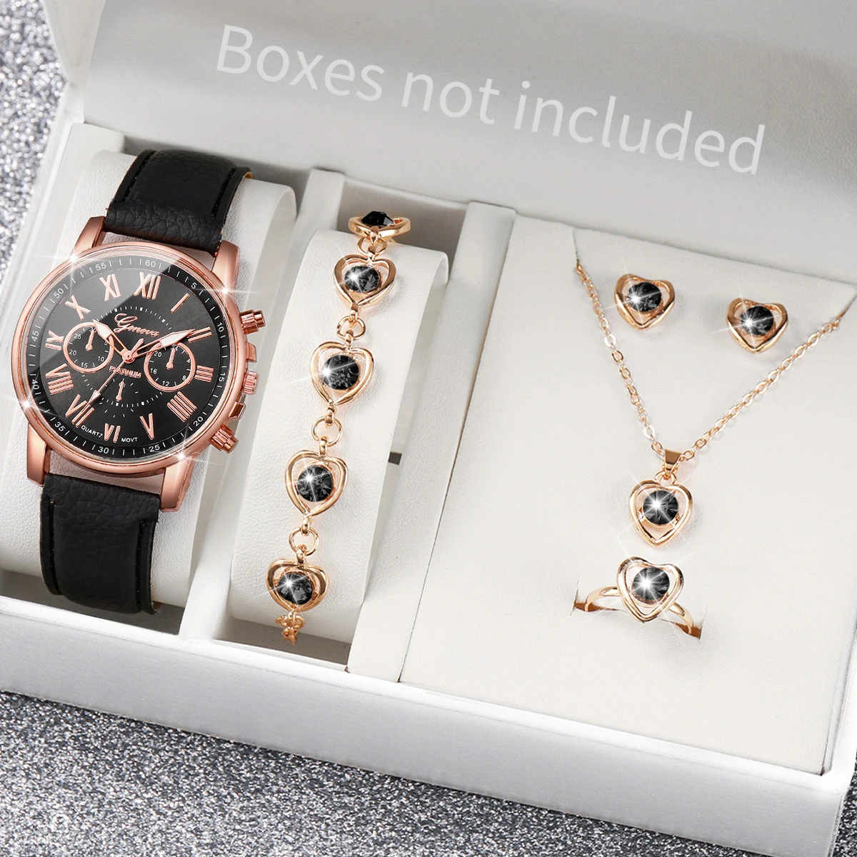 AAA5Pcs Pink Heart Crystal Wat - Jewels On Watches 评论和价格