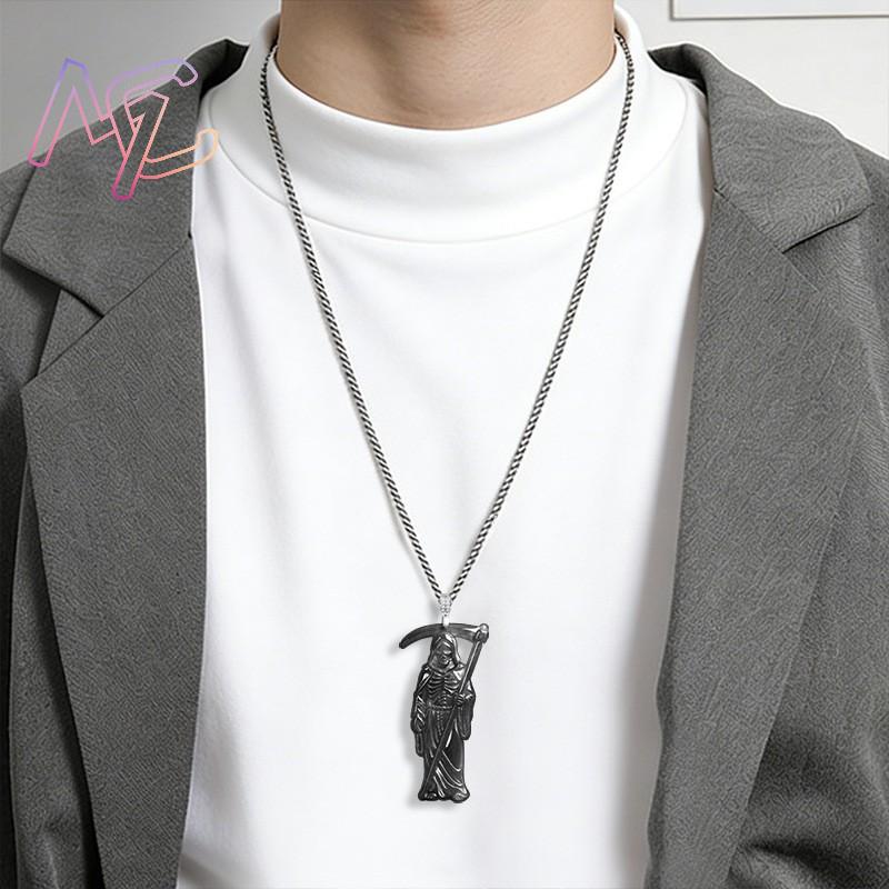 Myanmar Jadeite Grim Reaper Pe - Necklace Pendant 评论和价格