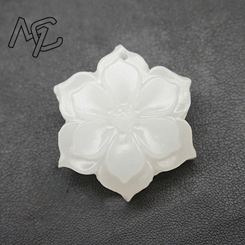 Natural Chinese White Jade Pen - Necklace Pendant 评论和价格